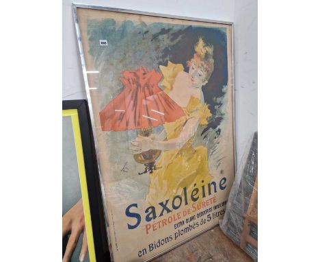 An original large French Art Nouveau poster, By Jules Cheret. H 123cms W 87cmsappears to be original, it has browned at the e