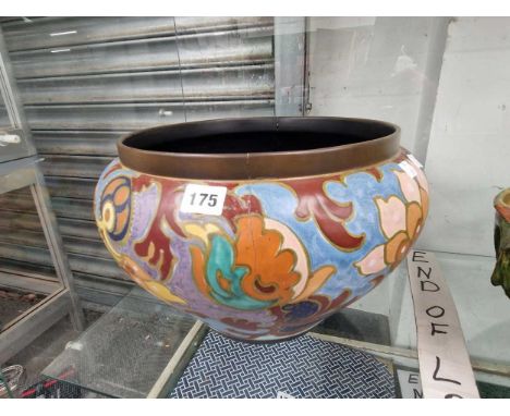 A Gouda pottery planter