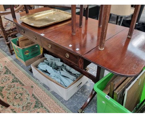 A 19th century mahogany sofa table. 