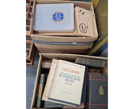 A quantity of vintage and antique books including Russian language.Extra images will be uploaded shortly.