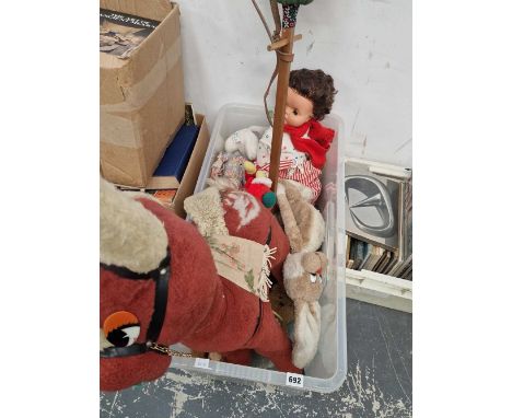 A quantity of vintage toys and dolls.