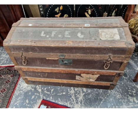 Dome top cabin trunk.