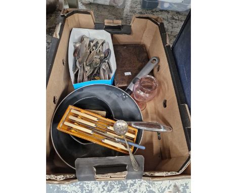 Various vintage cutlery etc.