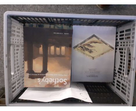 A large collection&nbsp; Auction Catalogues for Antiques Auctions held by major UK Auction House, Sothebys, mostly from the e