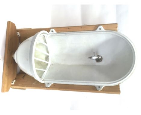 A FRENCH ENAMELLED CAST IRON ALCOVE WASH BASIN  36cm wide 88cm high