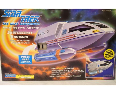 Star Trek Next Generation, Final Frontier, shuttlecraft Goddard, lights and sound. Appears as new, boxed. P&amp;P Group 1 (£1