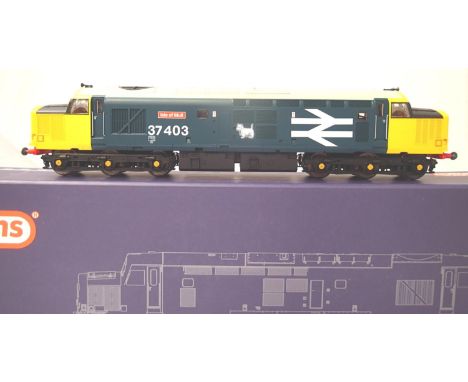 ViTrains V2032 class 37 diesel, 37403, Isle of Mull, blue/yellow ends, large logo, excellent - near mint condition, box with 