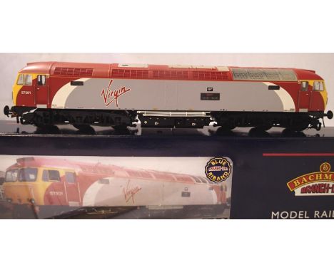 Bachmann 32-751 class 57 diesel, Scott Tracy, 57301 Virgin Livery, excellent - near mint condition, no detail pack, box with 