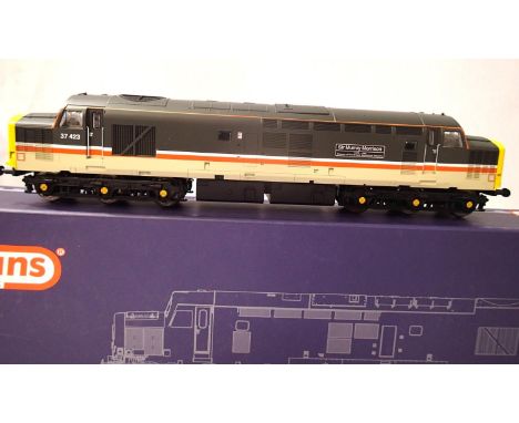 ViTrains V2015 class 37 diesel, 37423, Sir Murray Morrison, Intercity Livery, excellent condition, box with storage wear. P&a