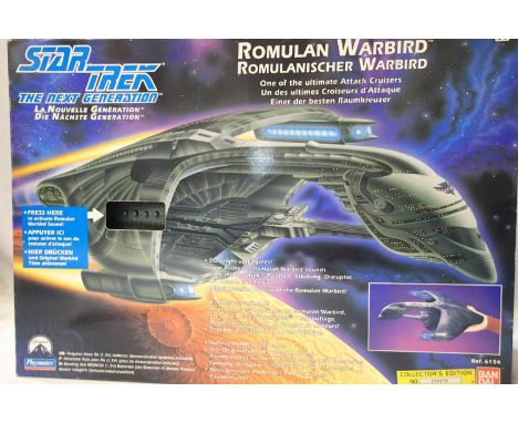 Star Trek Next Generation, Romulan Warbird, lights and sound. Appears as new, boxed. P&amp;P Group 1 (£14+VAT for the first l