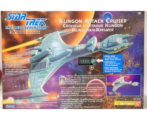 Star Trek Next Generation, Klingon Attack Cruiser, sounds and lights. Appears as new, boxed. P&amp;P Group 1 (£14+VAT for the