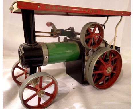 Mamod TW1A complete with solid fuel tray and funnel, in good condition, some corrosion, requires cleaning, unboxed. P&amp;P G