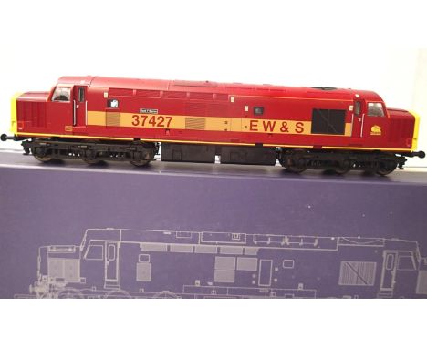 ViTrains V2019 class 37 diesel, 37427, Bont-y-bermo, EW &amp; S Livery, excellent condition, box with storage wear/fading. P&