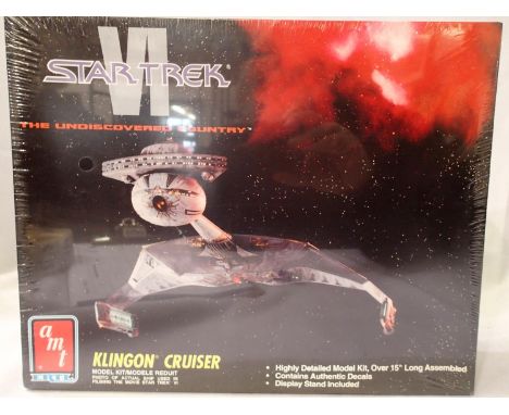 AMT plastic kit, Klingon Cruiser, L: 38 cm, as new factory sealed. P&amp;P Group 1 (£14+VAT for the first lot and £1+VAT for 