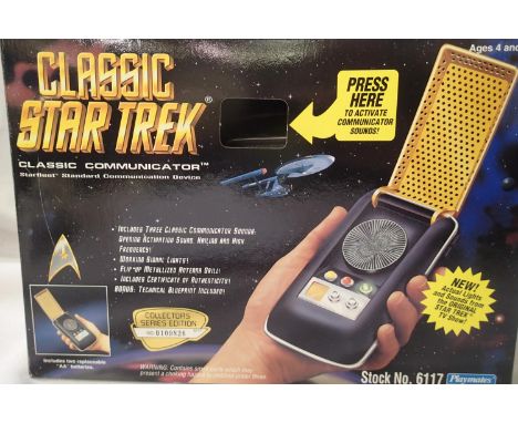 Star Trek Classic Communicator, lights and sound. Appears as new boxed. P&amp;P Group 1 (£14+VAT for the first lot and £1+VAT