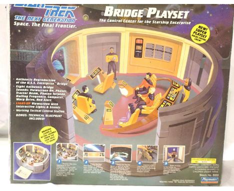 Star Trek Next Generation control entre/bridge of USS Enterprise playset, sound and lights. Appears as new, boxed. P&amp;P Gr