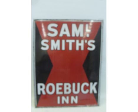 A Samual Smith's Roebuck Inn rectangular enamel sign, in excellent condition, 24 x 32". 
