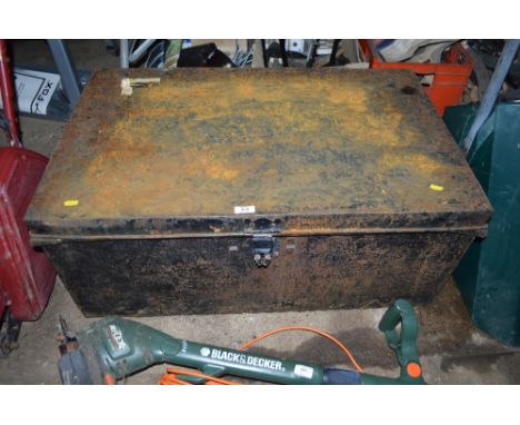 A metal trunk