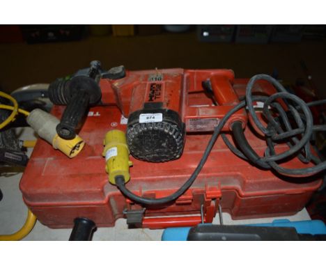 A Hilti rotary hammer drill (110v)
