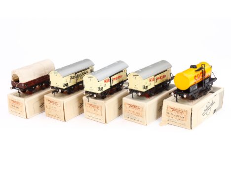 5 Fleischmann Wagen, Spur 0, LS, meist Z 2-3