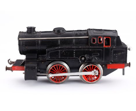 Fleischmann Tenderlok, Spur 0, Uhrwerk intakt, schwarz, LS, Z 3