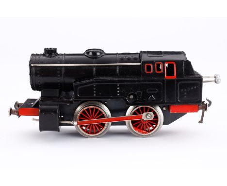 Fleischmann Tenderlok, Spur 0, Uhrwerk intakt, schwarz, LS, Z 3