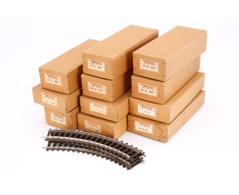 Konv. Fleischmann Schienenmaterial, Spur 0, darunter Weichen, meist in OVP, Z 3