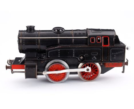 Fleischmann Tenderlok, Spur 0, Uhrwerk intakt, schwarz, LS, Z 4