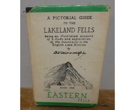WAINWRIGHT A.&nbsp;&nbsp;A Pictorial Guide to the Lakeland Fells, Book One, The Eastern Fell. 1st ed. in green gilt bdg. &amp