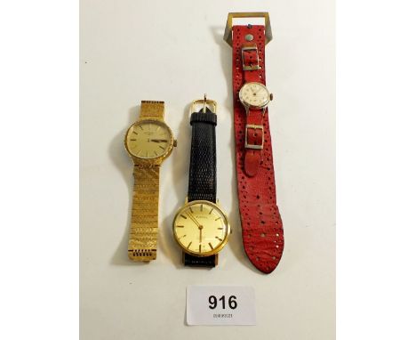 Three vintage gentleman's watches including Rotary, Smiths &amp; Everite 