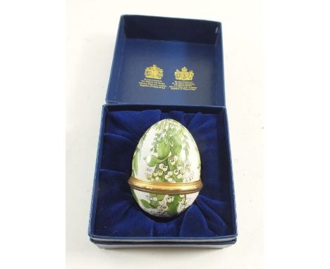 A Halcyon days enamel egg - boxed 