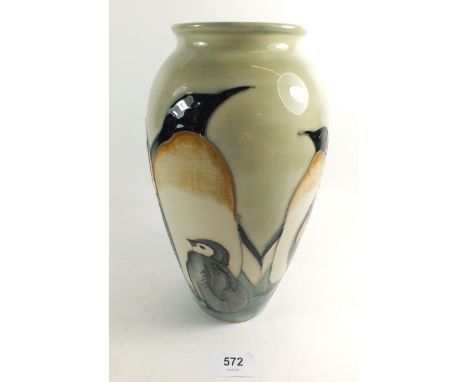 A Moorcroft vase - Penguins, 26cm 