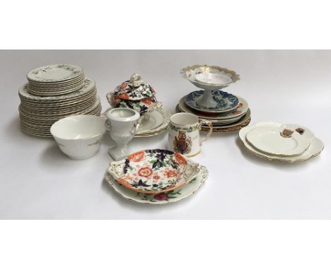 A mixed lot of ceramics to include Aynsley part dinner service; Shelley; Spode; Adams etc 