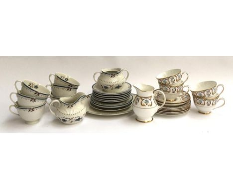 A Royal Doulton 'Old Colony' part tea service; together with a quantity of Regency Royal Grafton teawares 