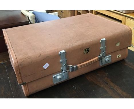 A vintage suitcase, 62cmW 