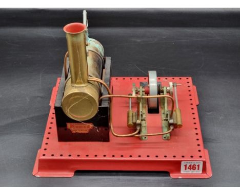 A Mamod stationary steam engine, 26.5cm wide.&nbsp; 