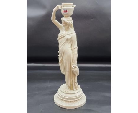 A large Royal Worcester figure of a water carrier, 54cm high, (s.d.). 