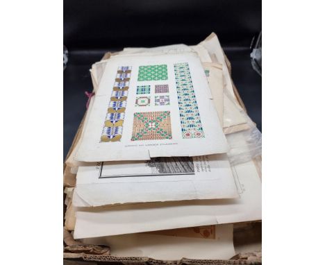 A large quantity of ephemera, to include architectural prints. 