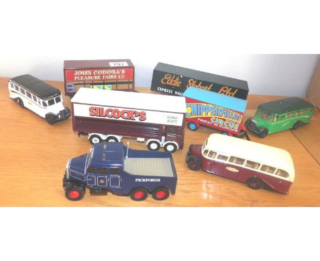 Corgi 1:50 scale x 8 buses, trailers, tractor units. P&amp;P Group 2 (£18+VAT for the first lot and £2+VAT for subsequent lot