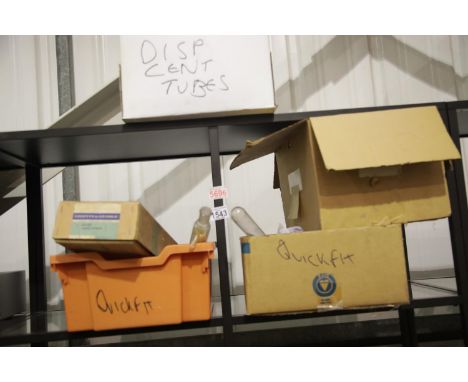 Quantity of glass laboratory equipment. This item is not available for in-house P&amp;P. 