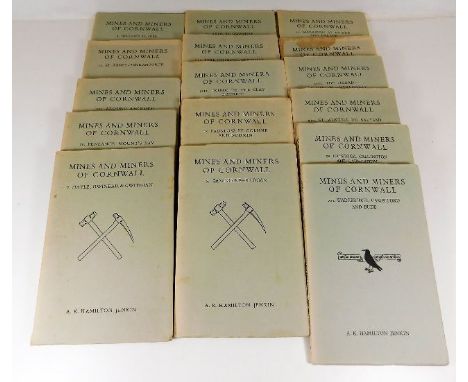 Book: Sixteen volumes of Mines and Miners of Cornwall 1961 to 1970 by A K Hamilton Jenkin