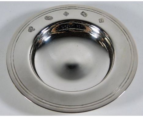 A C. J. Vander modern silver trinket dish