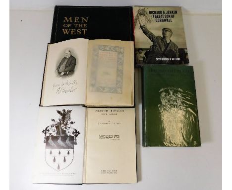 Book: Men of the West edited by Claud Stacey twinned with Footprints of Former Men in Far Cornwall by R S Hawker and three ot
