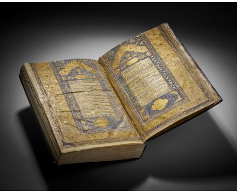 This large Safavid Quran, dated ahead of AH 1119 / AD 1707. The illuminated Quran is beautifully adorned with intricate flora