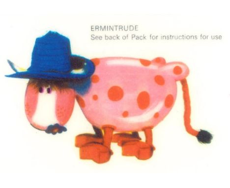 NABISCO, Magic Roundabout Stick 'n Lift Characters, complete, with offer card (removed from biscuit box), EX, 14+