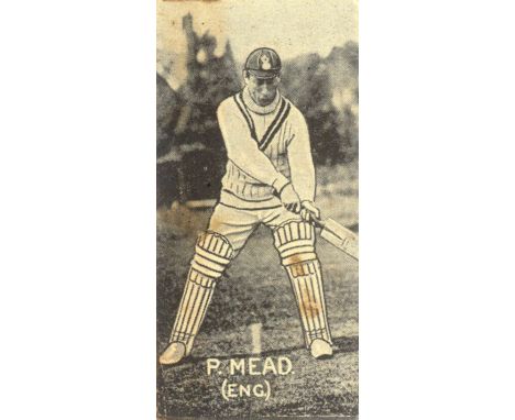 MCNIVEN, Cricketers, No. 8 Mead, stain to back & light foxing to front, FR