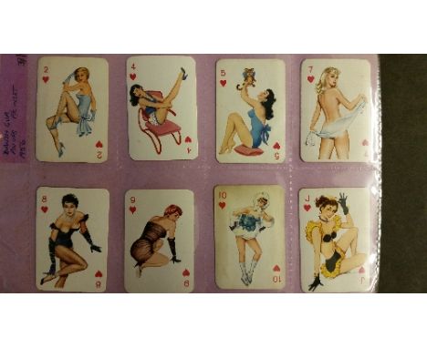 BEAUTIES, selection, inc. Dandy Pin-Ups playing cards (39+53), Grampus (20), Tit-Bits (6+9), David Brown Tractors (3), G to E