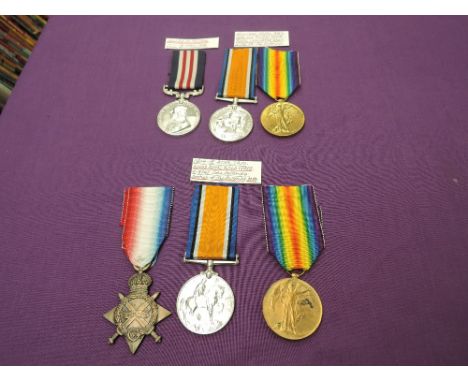 A WW1 Military Medal Trio to 21781 PTE.J.Bottomley.1/R.Lanc.R, said to be killed in action 18th April 1918, Military Medal, W