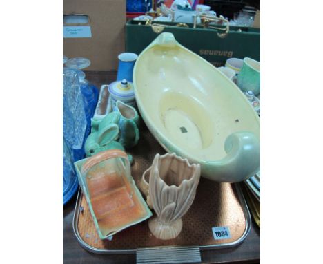 Sylvac Oval Bowl, Devon basket, Sylvac, Poole etc:- One Tray.
