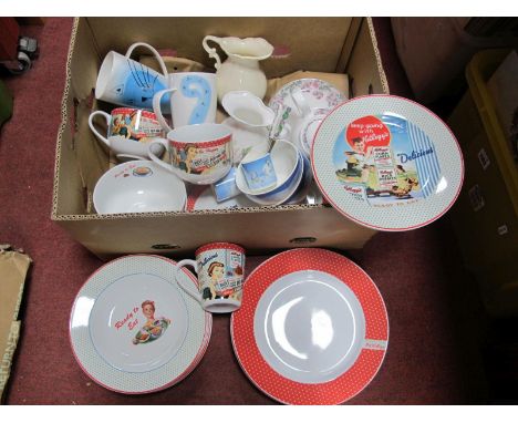 Kellogs 'Vintage' by Portmeirion, Laura Ashley, other ceramics:- One Box.